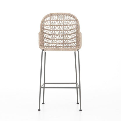 Four Hands - Bandera Outdoor Woven Bar Stool - Wht - JLAN-124B veiw 6