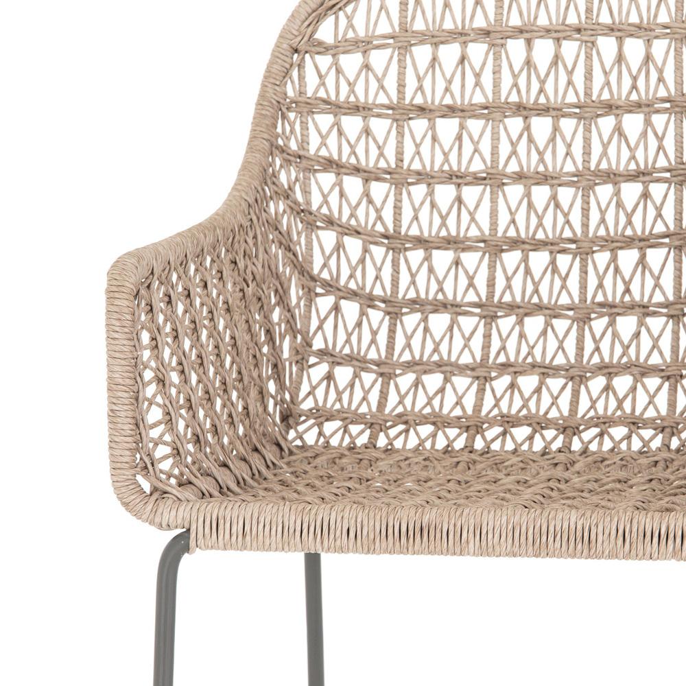 Four Hands - Bandera Outdoor Woven Bar Stool - Wht - JLAN-124B veiw 9