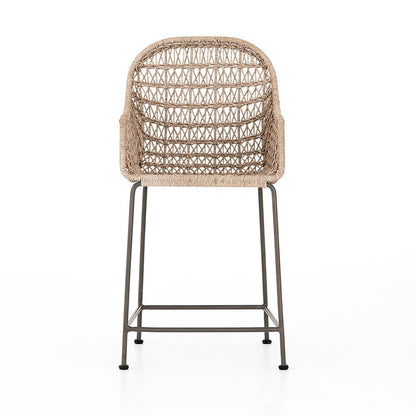 Four Hands - Bandera Outdoor Woven Counter Stool - Wht - JLAN-125B view 6