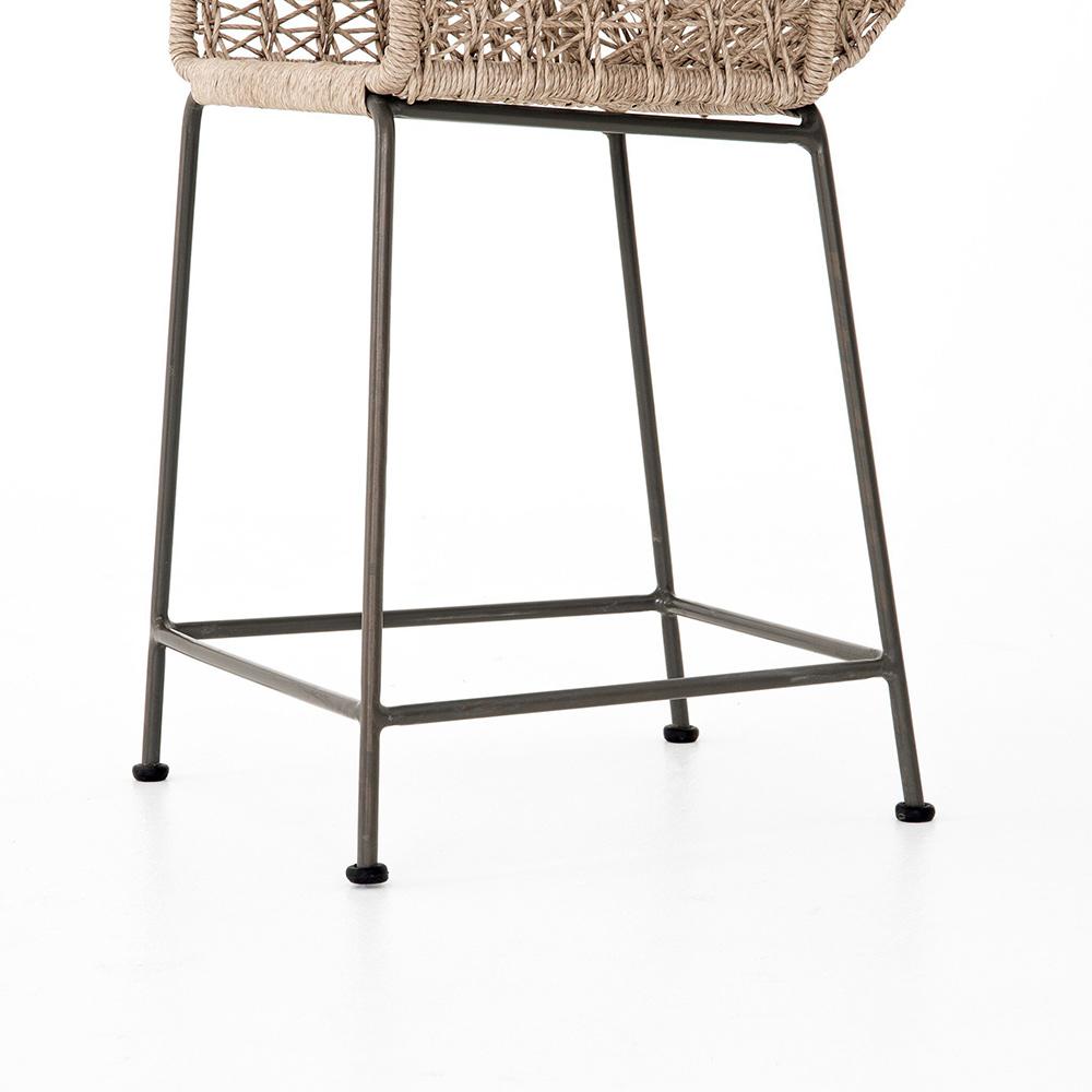 Four Hands - Bandera Outdoor Woven Counter Stool - Wht - JLAN-125B view 7