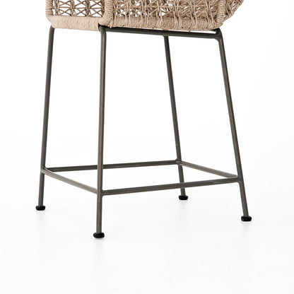 Four Hands - Bandera Outdoor Woven Counter Stool - Wht - JLAN-125B view 7