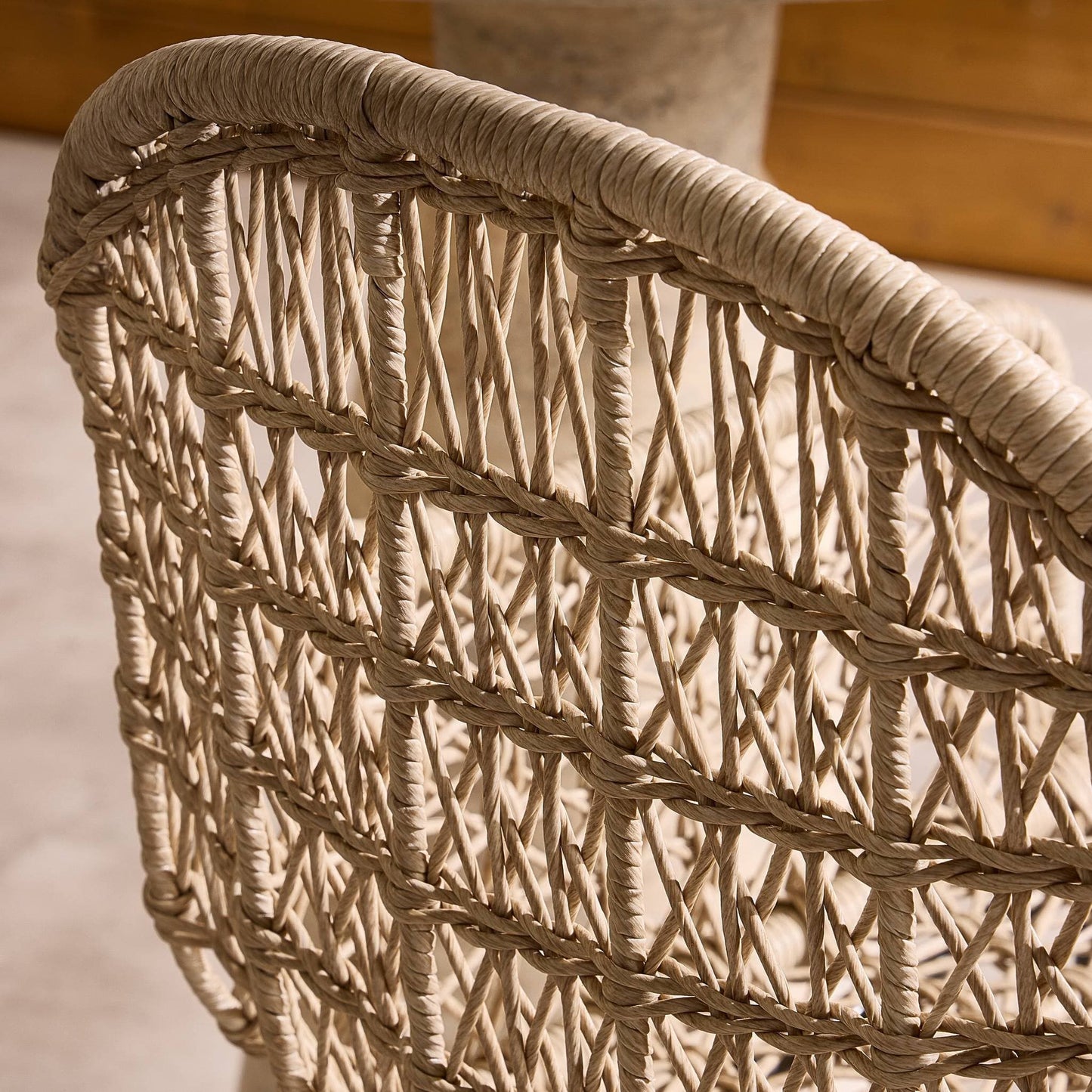 Four Hands - Bandera Outdoor Woven Counter Stool - Wht - JLAN-125B view 11