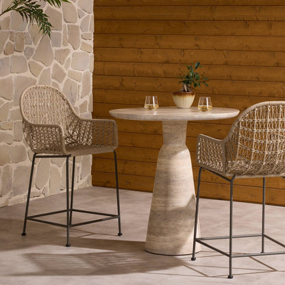 Four Hands - Bandera Outdoor Woven Counter Stool - Wht - JLAN-125B view 13