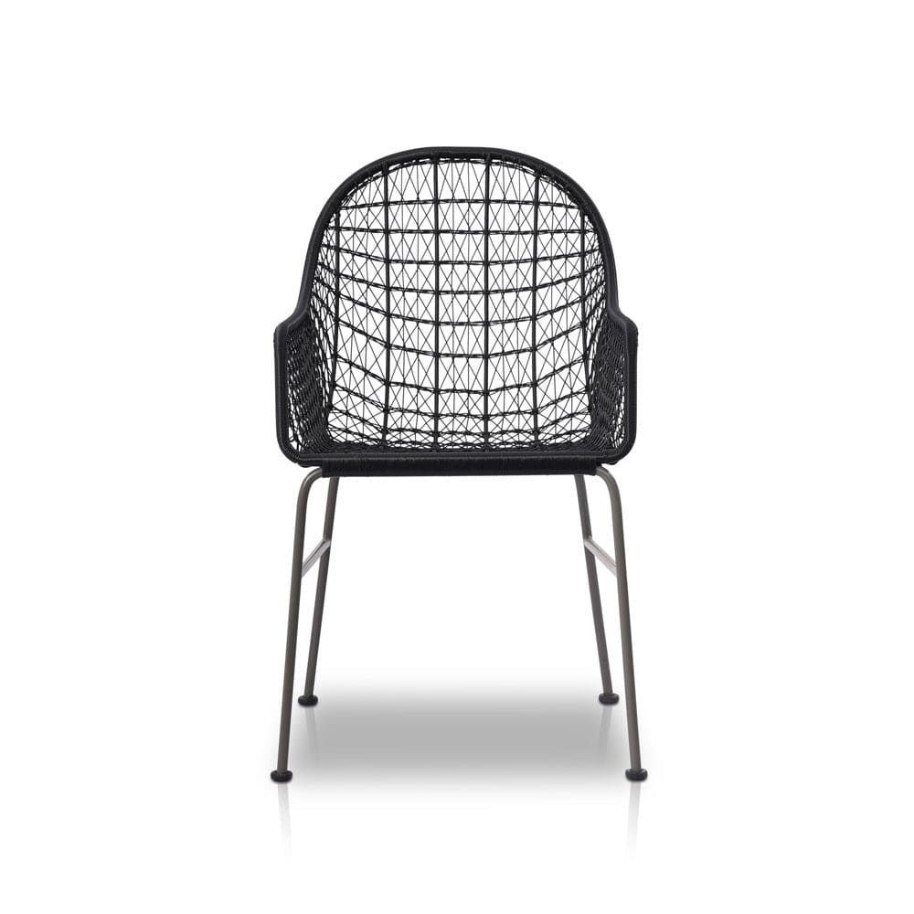 Four Hands - Bandera Outdoor Woven Dining Chair - Smoke Black - 106894-006 view 1