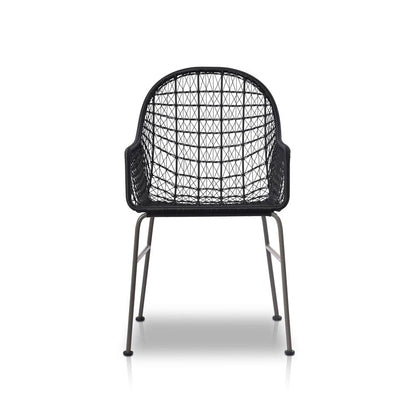 Four Hands - Bandera Outdoor Woven Dining Chair - Smoke Black - 106894-006 view 1