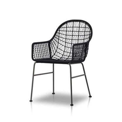 Four Hands - Bandera Outdoor Woven Dining Chair - Smoke Black - 106894-006 view 2