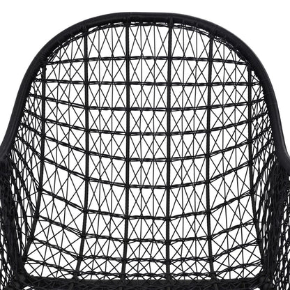 Four Hands - Bandera Outdoor Woven Dining Chair - Smoke Black - 106894-006 view 8