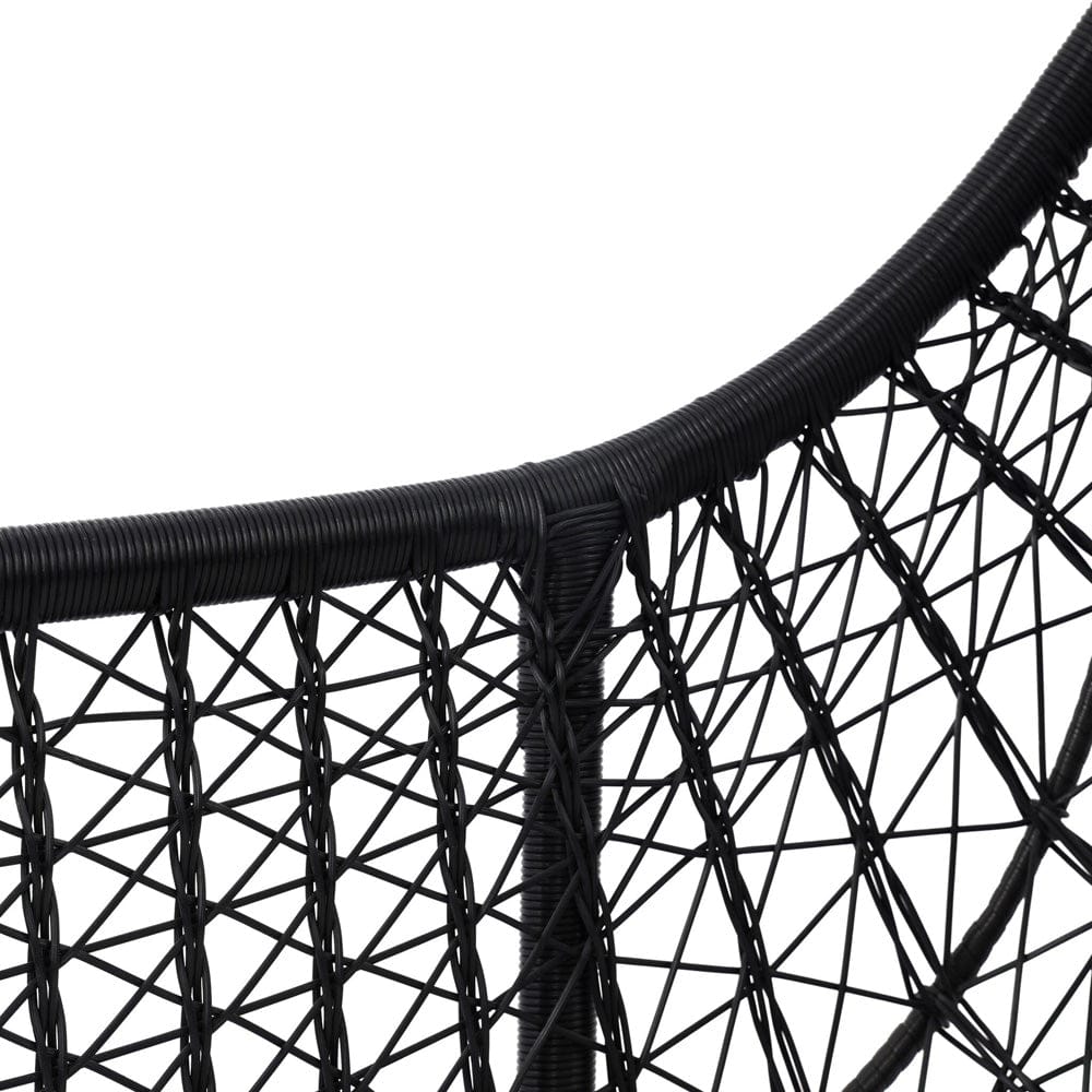 Four Hands - Bandera Outdoor Woven Dining Chair - Smoke Black - 106894-006 view 10