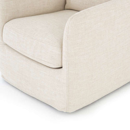 Four Hands - Banks Swivel Chair - Cambric Ivory - 106182-087 veiw 5