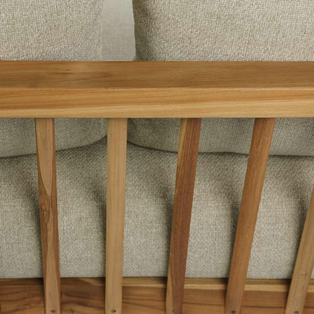 Four Hands - Barrington - Irvine Outdoor Sofa - 96in - Natural Teak - 233675-008 veiw 5