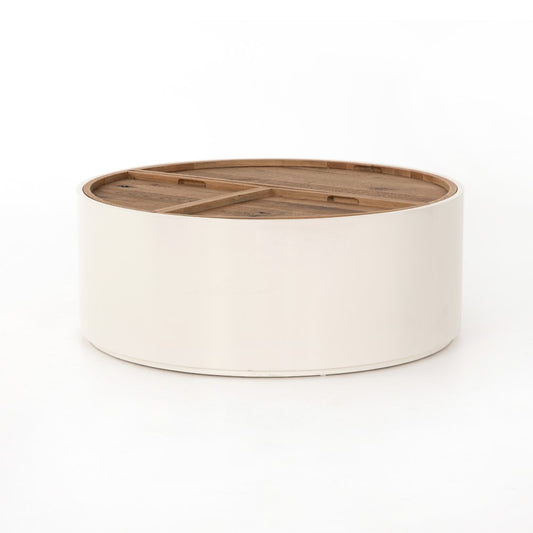 Four Hands - Cas Drum Coffee Table - Cream - VBAR-047A veiw 1