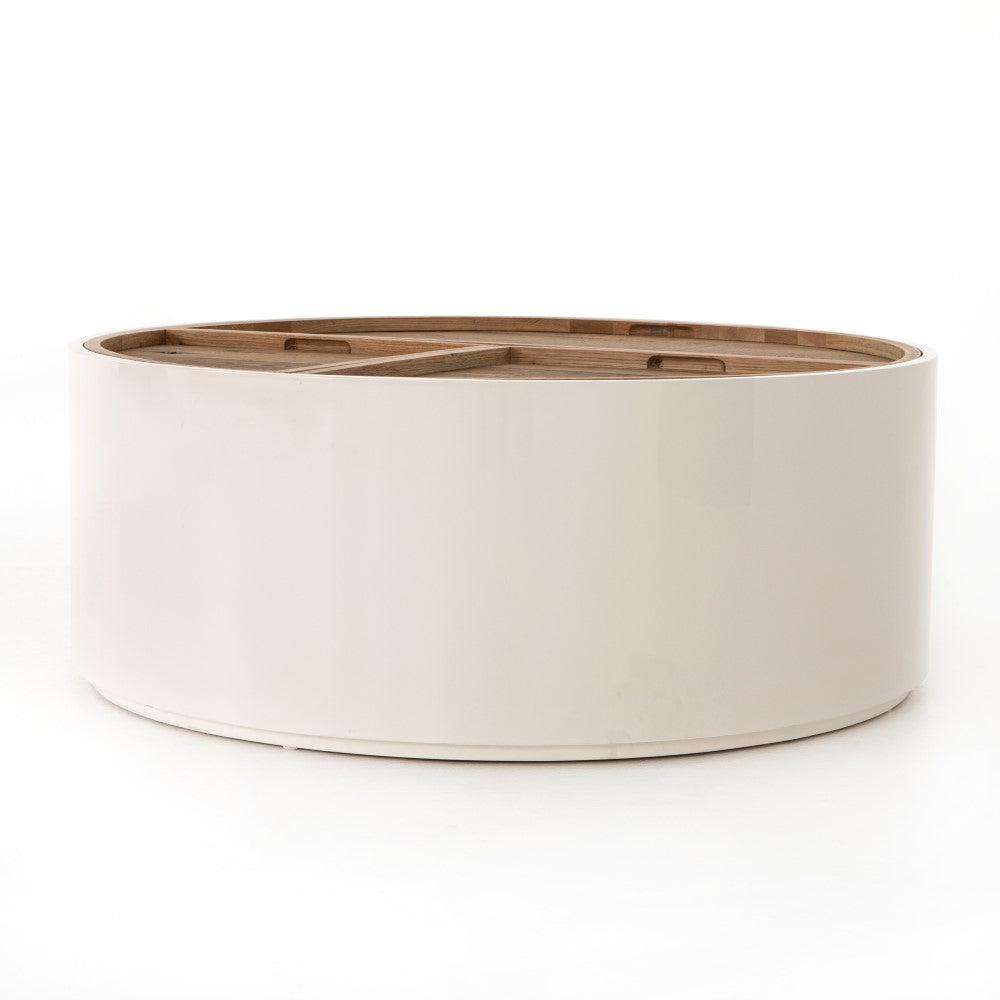 Four Hands - Cas Drum Coffee Table - Cream - VBAR-047A veiw 5