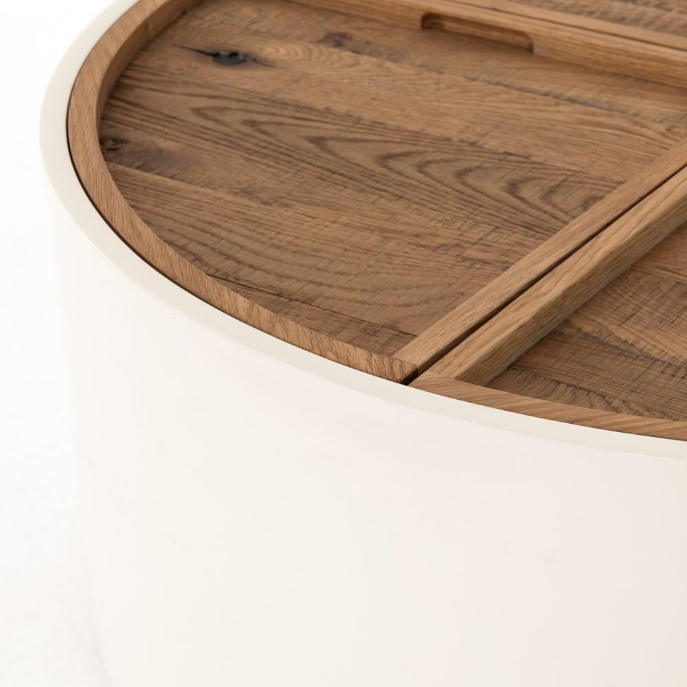 Four Hands - Cas Drum Coffee Table - Cream - VBAR-047A veiw 6