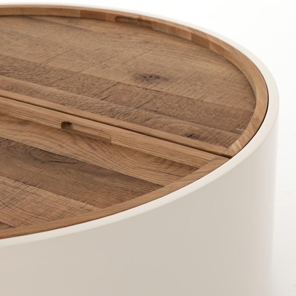 Four Hands - Cas Drum Coffee Table - Cream - VBAR-047A veiw 8