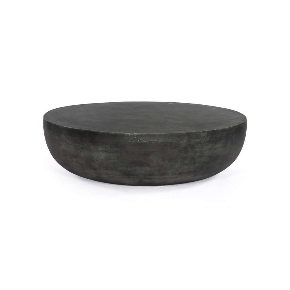 Four Hands - Basil Outdoor Round Coffee Table - Aged Grey - 232203-001 veiw 1
