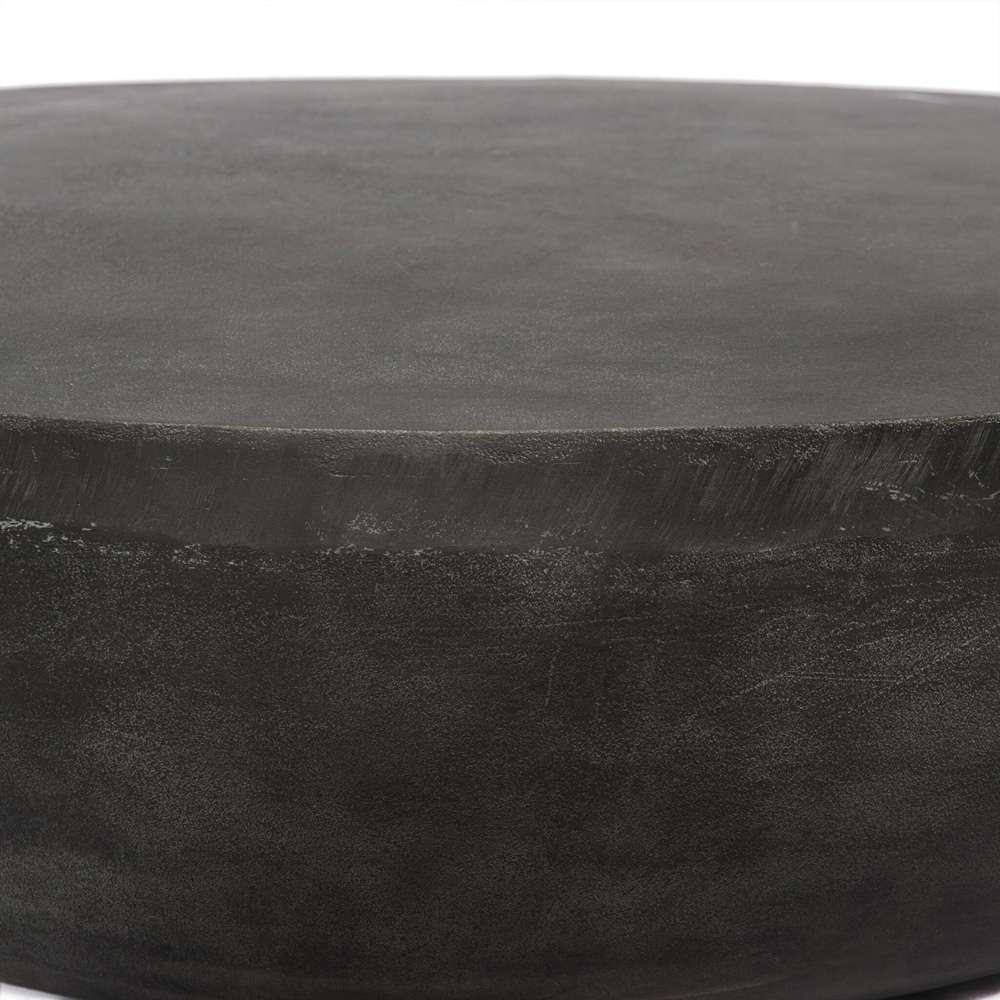 Four Hands - Basil Outdoor Round Coffee Table - Aged Grey - 232203-001 veiw 4