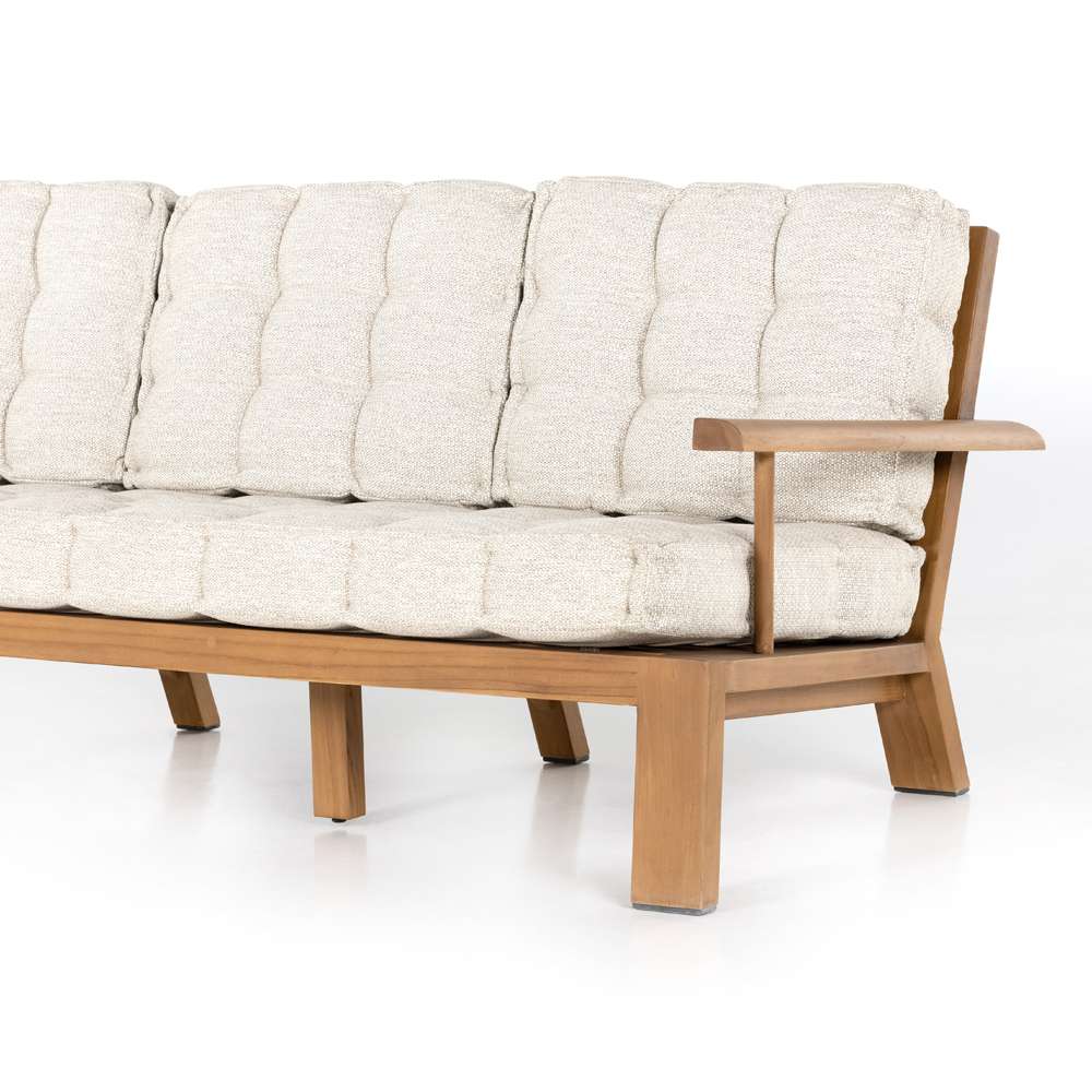Four Hands - Beck Outdoor Sofa - 85in - Natural Teak - 226859-001 veiw 5