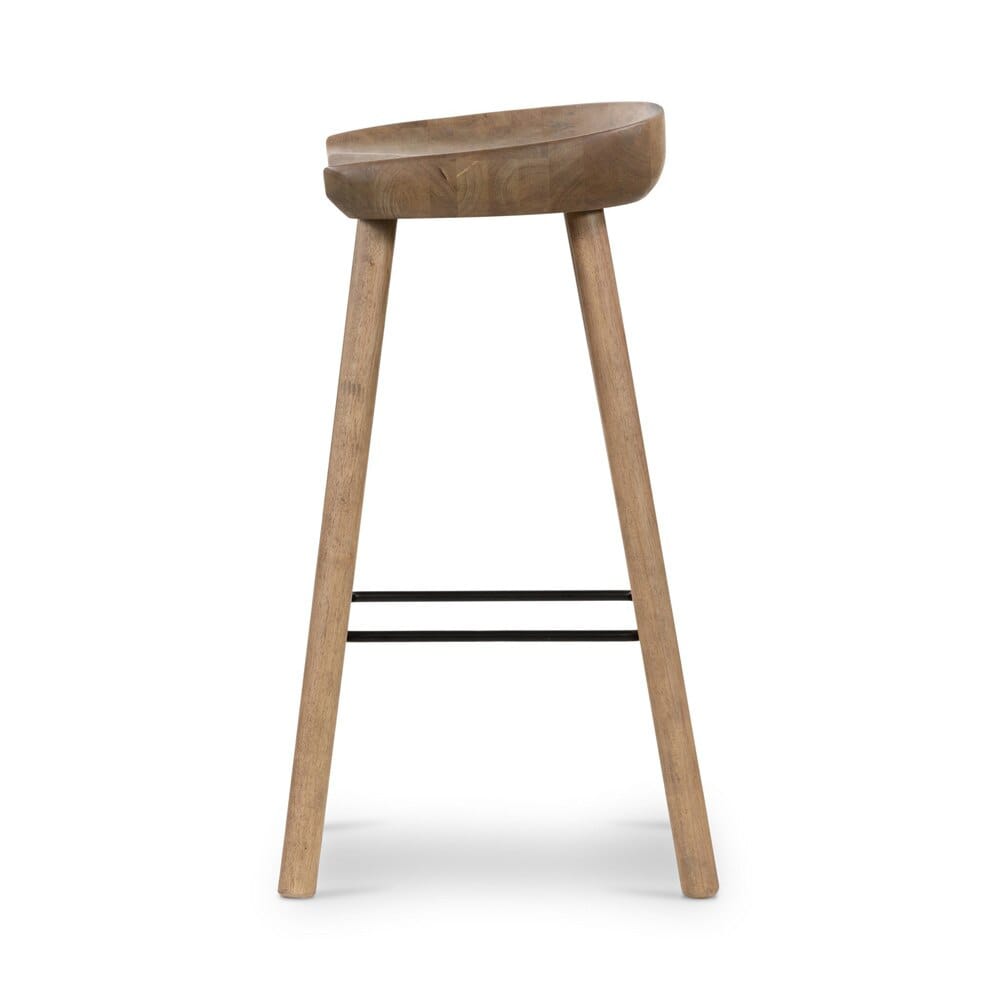 Four Hands - Belfast - Barrett Bar Stool - Natural Matte - 107660-006 veiw 3