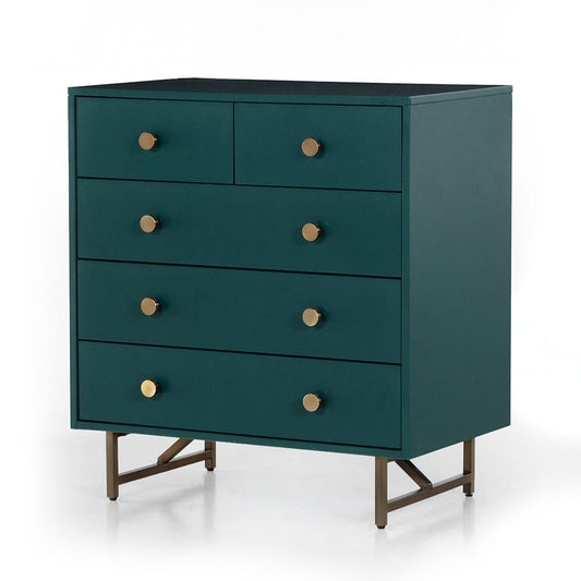 Four Hands - Belfast - Van 5 Drawer Dresser - Juniper Green - VBFS-059_CLOSEOUT view 1