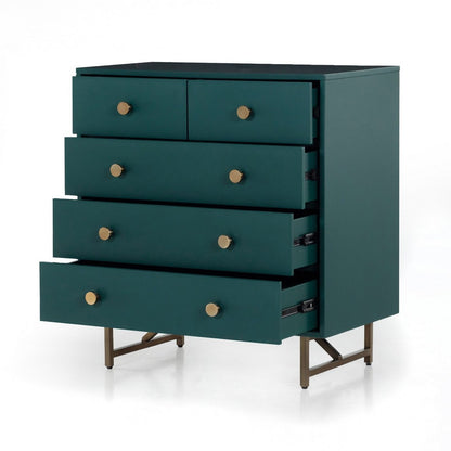 Four Hands - Belfast - Van 5 Drawer Dresser - Juniper Green - VBFS-059_CLOSEOUT view 2