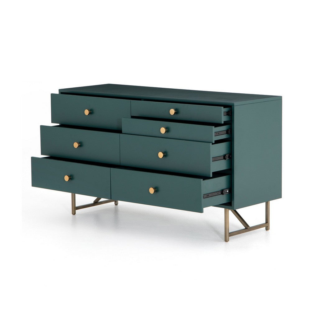 Four Hands - Belfast - Van 7 Drawer Dresser - Juniper Green - VBFS-060_CLOSEOUT view 4