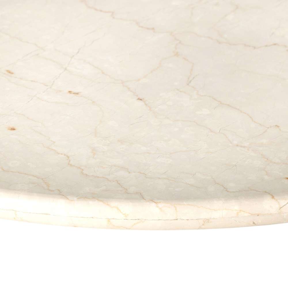 Four Hands - Belle Oval Dining Table - Cream Marble - 229499-001 veiw 7