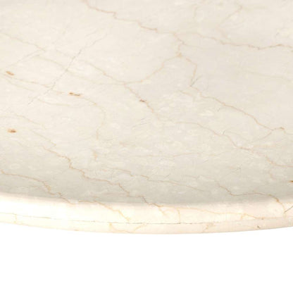 Four Hands - Belle Oval Dining Table - Cream Marble - 229499-001 veiw 7