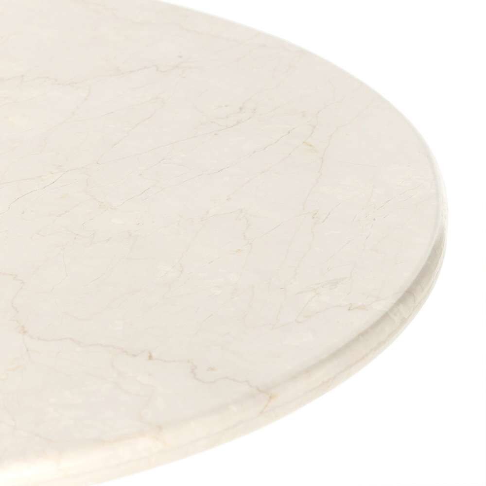 Four Hands - Belle Oval Dining Table - Cream Marble - 229499-001 veiw 8