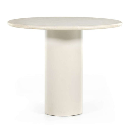 Four Hands - Belle Round Dining Table - Cream Marble - 224424-001 veiw 1
