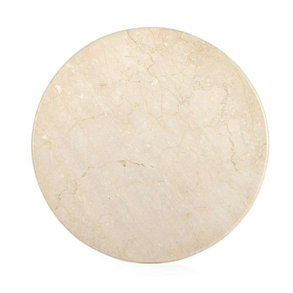 Four Hands - Belle Round Dining Table - Cream Marble - 224424-001 veiw 4