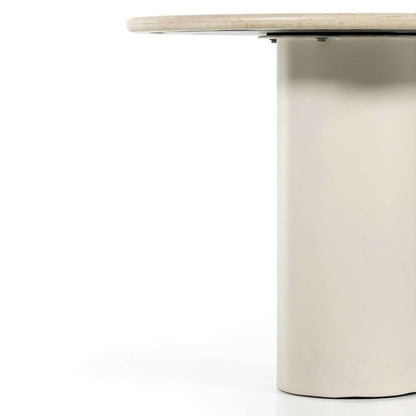 Four Hands - Belle Round Dining Table - Cream Marble - 224424-001 veiw 8