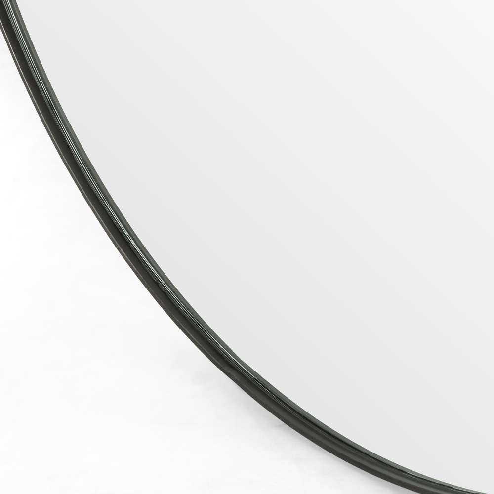 Four Hands - Bellvue Round Mirror - Rustic Black - 100277-006 veiw 3