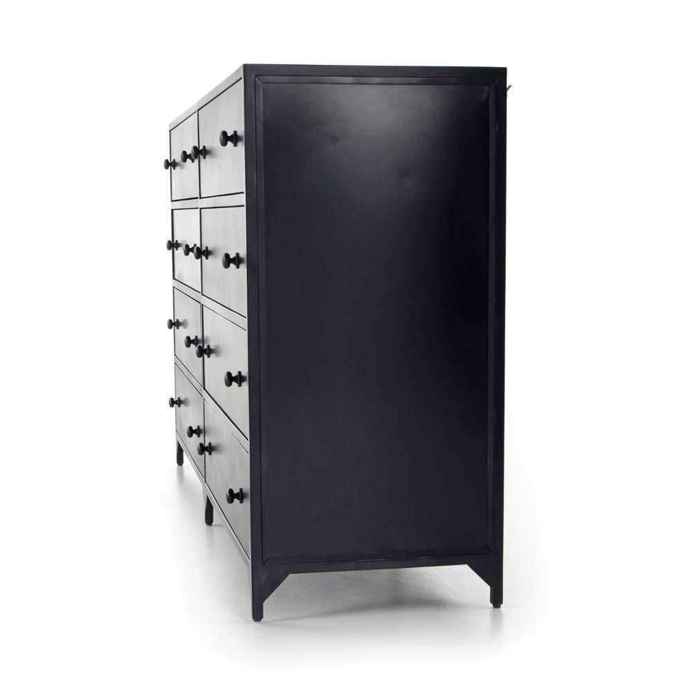 Four Hands - Belmont 8 Drawer Metal Dresser - Black - 104448-002 veiw 3
