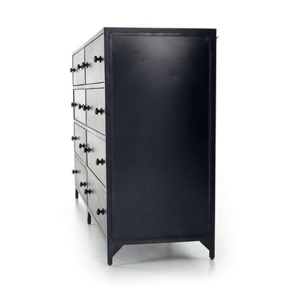 Four Hands - Belmont 8 Drawer Metal Dresser - Black - 104448-002 veiw 3