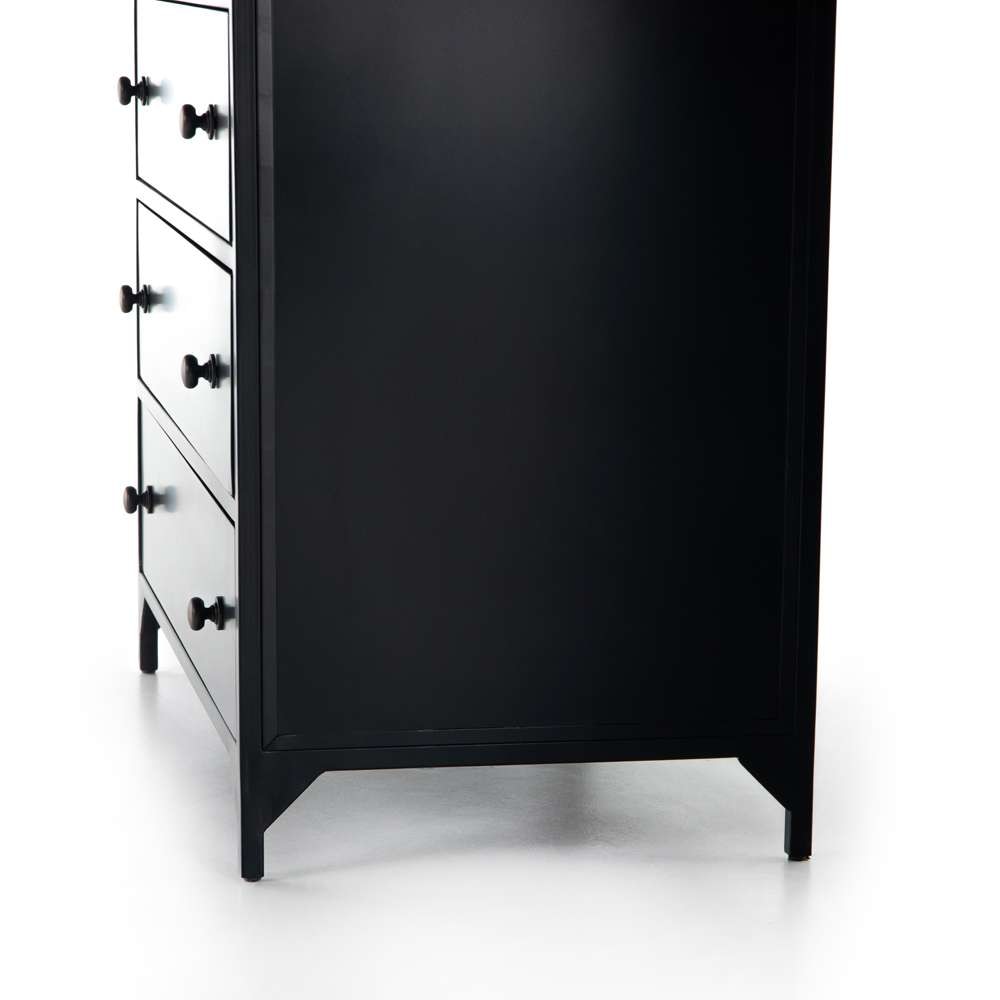 Four Hands - Belmont 8 Drawer Tall Dresser - Black - 104428-003 veiw 3