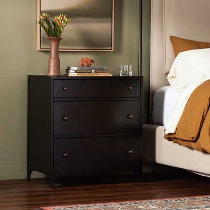 Four Hands - Belmont Large Storage Nightstand - Black - 225134-004 veiw 5