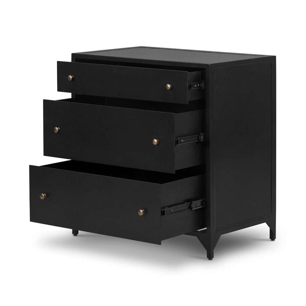 Four Hands - Belmont Large Storage Nightstand - Black - 225134-004 veiw 7