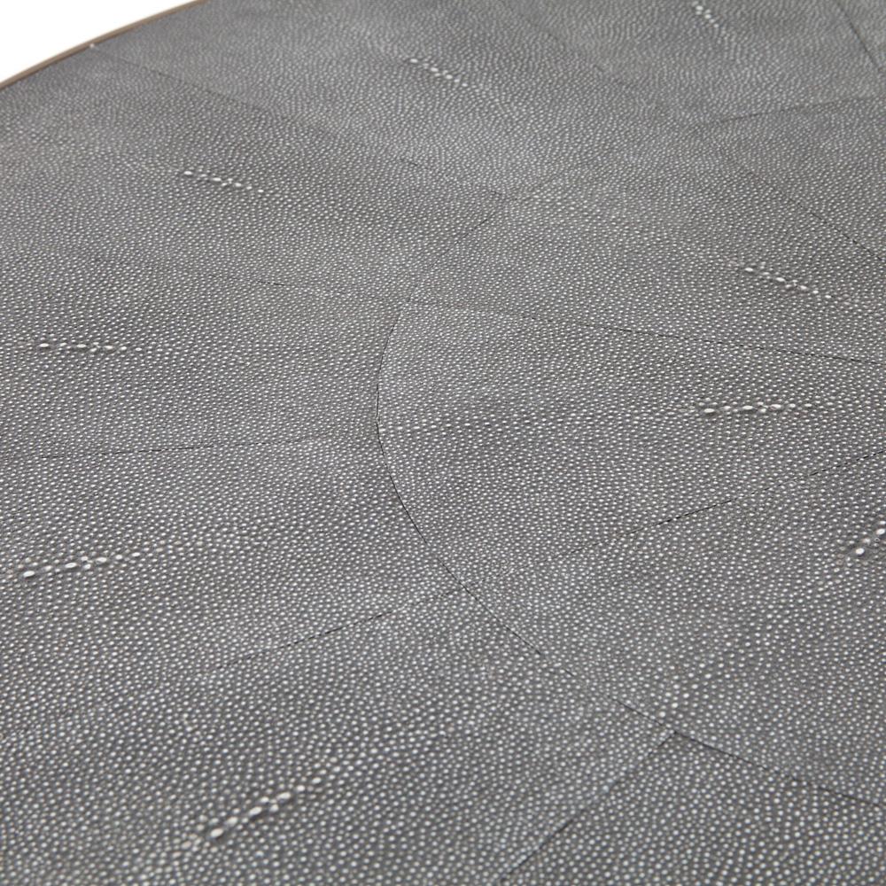 Four Hands - Bentley - Shagreen Round Coffee Table - Grey Shagreen - 107636-004 veiw 5
