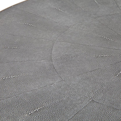Four Hands - Bentley - Shagreen Round Coffee Table - Grey Shagreen - 107636-004 veiw 5