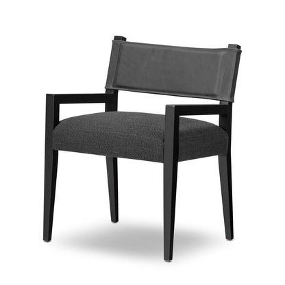 Four Hands - Berman - Ferris Dining Armchair - Gibson Black - 236325-004 veiw 1