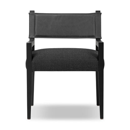 Four Hands - Berman - Ferris Dining Armchair - Gibson Black - 236325-004 veiw 2