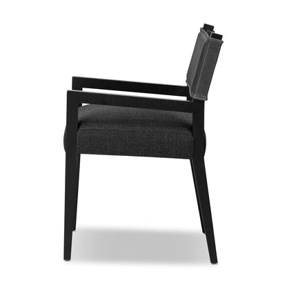 Four Hands - Berman - Ferris Dining Armchair - Gibson Black - 236325-004 veiw 3