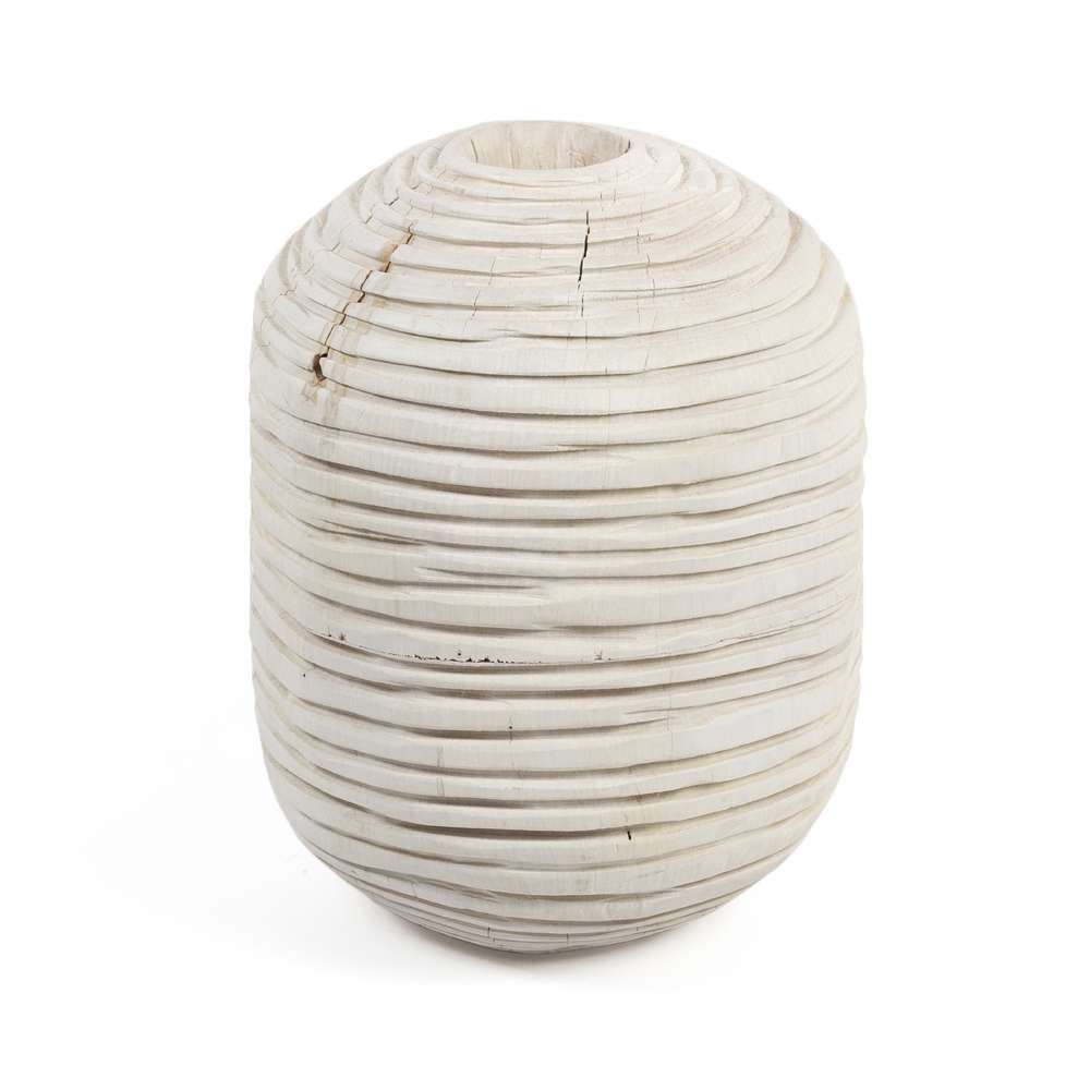 Four Hands - Beto Banded Vessel - Ivory - 228607-002 veiw 1