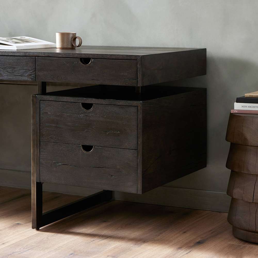 Four Hands - Bina - Augusto Desk - Dark Espresso Reclaimed French - 242282-001 veiw 4