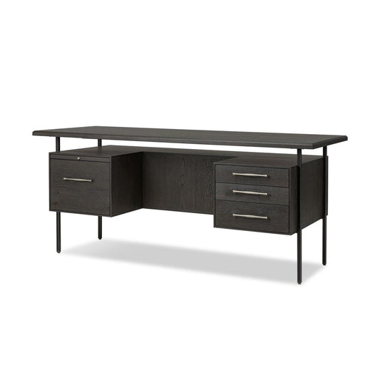 Four Hands - Bina - Lauren Desk - Charcoal Oak Resawn Veneer - 104607-003 veiw 1