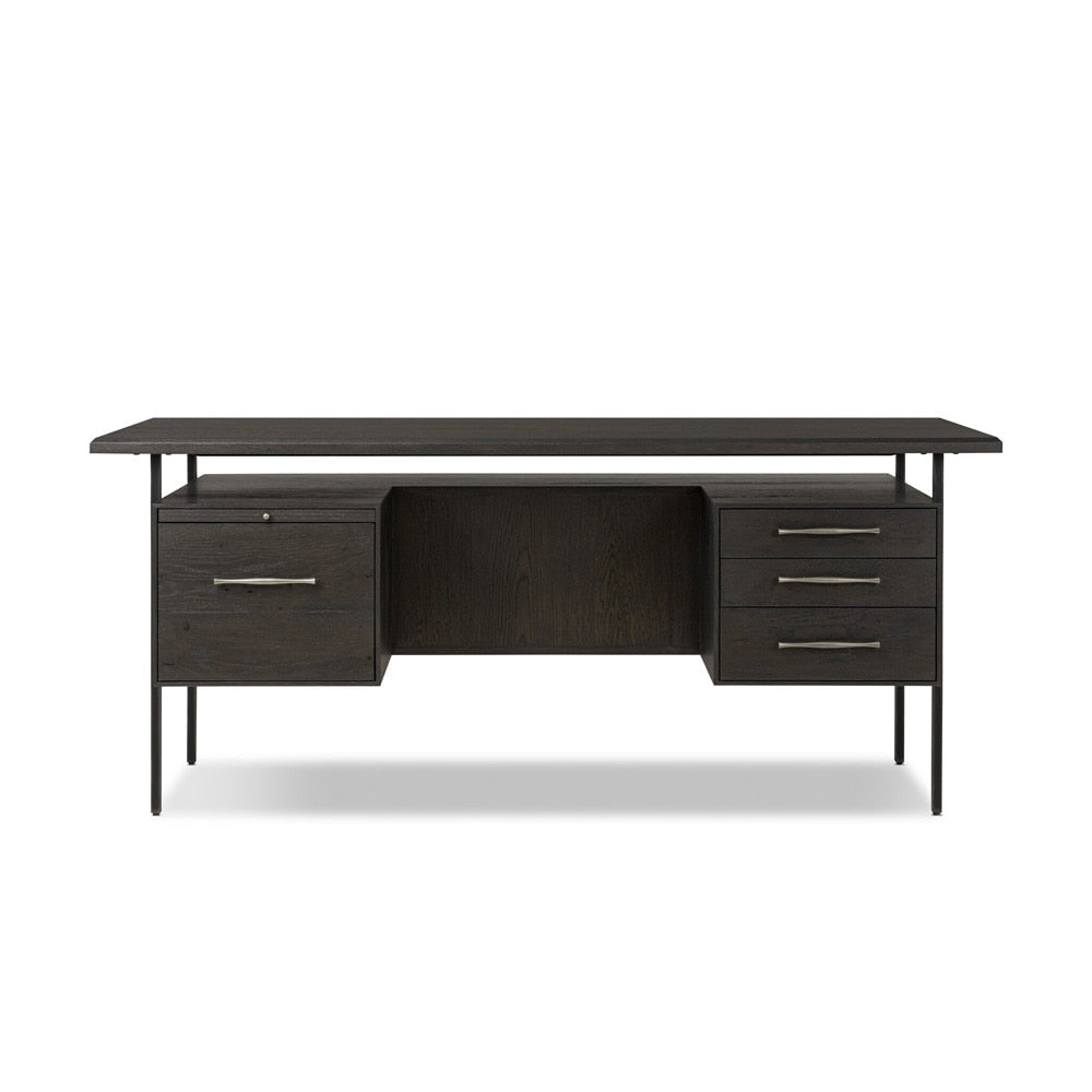 Four Hands - Bina - Lauren Desk - Charcoal Oak Resawn Veneer - 104607-003 veiw 2