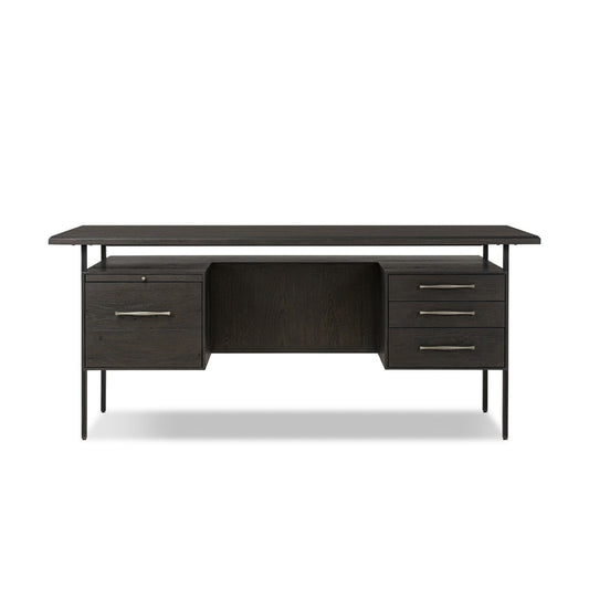 Four Hands - Bina - Lauren Desk - Charcoal Oak Resawn Veneer - 104607-003 veiw 2