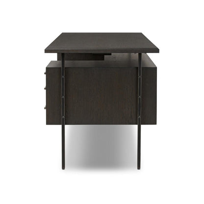 Four Hands - Bina - Lauren Desk - Charcoal Oak Resawn Veneer - 104607-003 veiw 5