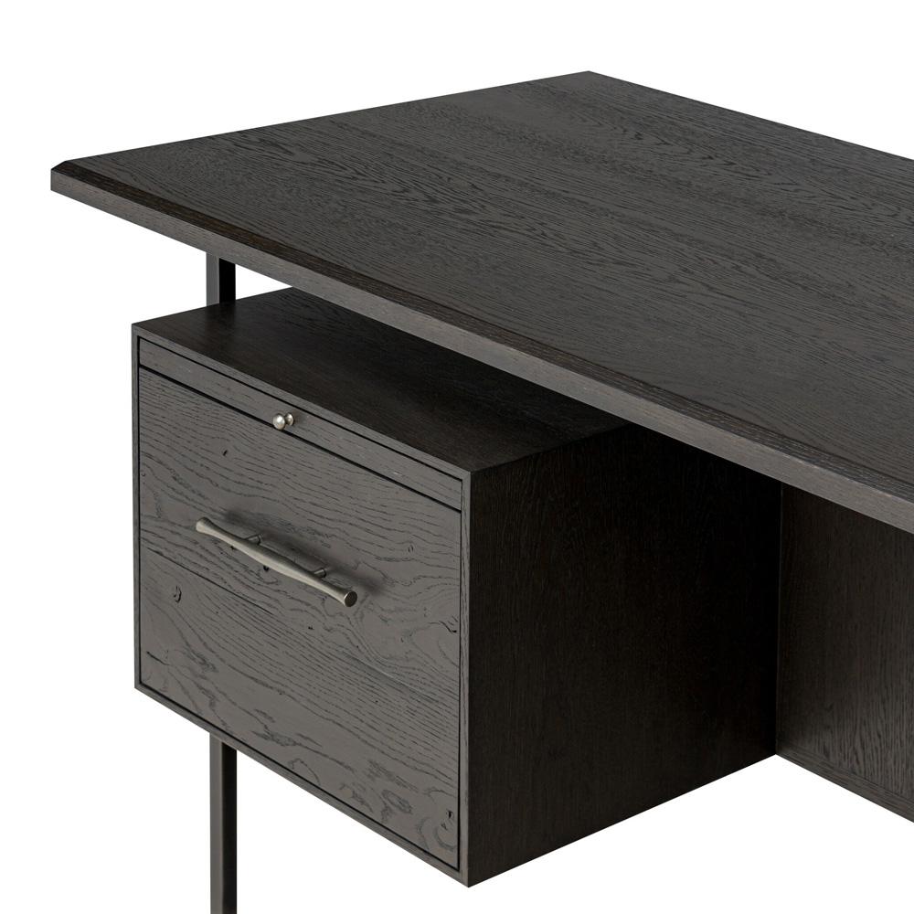 Four Hands - Bina - Lauren Desk - Charcoal Oak Resawn Veneer - 104607-003 veiw 8