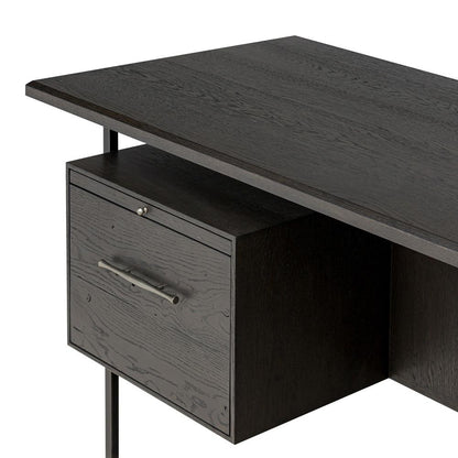 Four Hands - Bina - Lauren Desk - Charcoal Oak Resawn Veneer - 104607-003 veiw 8
